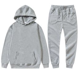 Men's Tracksuits Two Piece Set Casual Fleece Tracksuit Women Winter 2021 Women's Sets Oversized Hooded Long Sleeve Hoodie Sport Pants Lady Suit G220927