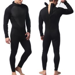Summer Men Wetsuit Full Bodysuit 3mm Round Neck Diving Suit Stretchy Swimming Surfing Snorkelling Kayaking Sports Clothing
