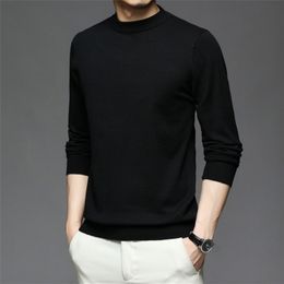 Mens Sweaters Mens Long Sleeve Half Turtleneck 5 Size 5 Colours Pullover Warm Casual Knit Top 220929