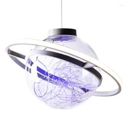 Pendant Lamps 2022 Arrival Space LED Lights Wedding Festival Kids Room Romantic Decoration Clear Acrylic Ball Droplight Strip