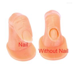 False Nails Plastic Model Nail Fingers Practise Training Art Tips Display Tool Fake