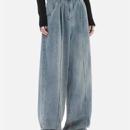 Women s Jeans Winter Y2k Fashion Women Harajuku Wide Leg Punk Loose Casual Denim Cargo Pants Baggy Streetwear Long Trousers 220928