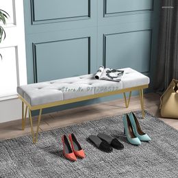 Clothing Storage Nordic Light Luxury Shoe Changing Long Stools Home Entrance Door To Wear Shoes Bedroom Bed End Stool Cloakroom Sofa