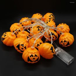 Strings Halloween Pumpkin LED String Light Battery Powered Christmas Garland Jack-Lantern Outdoor Garden Fence Balcony Party Decoration