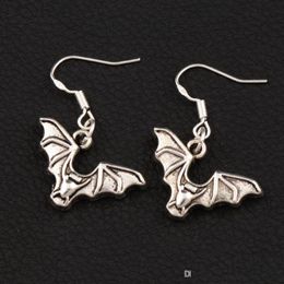 Dangle Chandelier Flying Bat Animal Dangle Chandelier Earrings 925 Sier Fish Ear Hook 40Pairs/Lot E979 32.6X23.9Mm Drop Delivery 202 Otvyf
