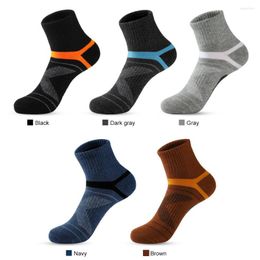 Men's Socks Outdoor Running Men Basketball Breathable Anti Slip Sport Cycling Walking Sock Cotton Sweat Absorption Deodorization