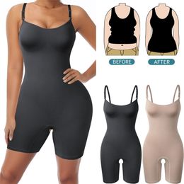 Womens Shapers Bodysuit Shapewear Women Full Body Shaper Tummy Control Slimming Sheath Butt Lifter Push Up Thigh Slimmer Abdomen Shapers Corset 220929