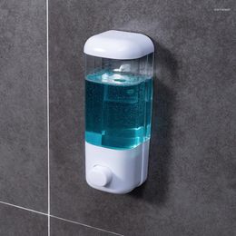 Storage Bottles Wall Mounted Soap Dispenser Hand Pressed Shower Shampoo Lotion Container For Home Bedroom Bathroom El Toilet M68E