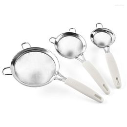 Baking Tools 1pc Stainless Steel Kitchen Flour Handheld Screen Mesh Strainer Sieve Oil Colander