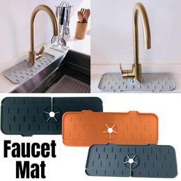 Table Mats Silicone Faucet Mat For Kitchen Sink Splash Guard Bathroom Water Catcher Draining Pad Behind