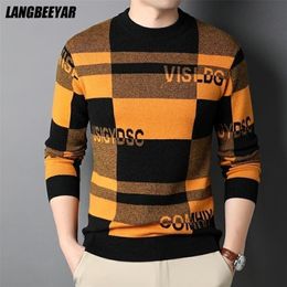 Mens Sweaters Top Grade Fashion Designer Brand Luxury Street Wear Knit Pullover Letter Sweater Autum Winter Casual Jumper Mens Clothing 220929