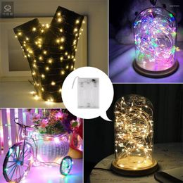 Strings Christmas Lights Indoor 2M 3M 10M Copper Wire LED String Waterproof Tree Fairy Guirlande Lumineuse .Q