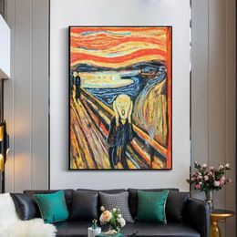 Landscape Oil Painting 100% Hand-painted the Scream Abstract Wall Art Home Decor Pictures for Living Room A 690