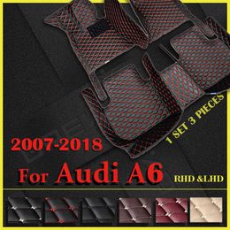 Floor Mats Carpets Car floor mats for AUDI A6 Waggon 2007 2008 2009 2010 2011 2012 2013 2014 2015 2016 2017 2018 Custom auto foot Pads 0929