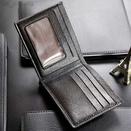 Wallets 2022 New Hot Men's Wallet Small Money Purses Mini Wallets Short Vertical Ultra-thin Wallet Bank Card Package Small Purse Wallet L220929