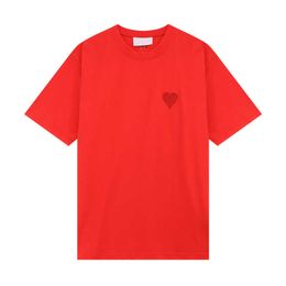 Amishirt Designer Mens Women France Luxury t Shirt Fashion A Heart Pattern Casual amis Tshirts Tees Man Clothing Short Sleeve Amisweater Amiclothing dz