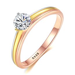 Korean romantic shiny zircon s925 silver ring women jewelry exquisite wild temperament ring anniversary gift