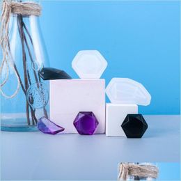 Moulds Epoxy Resin Moulds Crystal Sile Mod Pendant Casting Rhombus Shape Jewellery For Necklaces Pendants Crafts Making Diy Drop Delivery Dhgkb