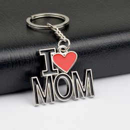 Creative Letter Keychain Pendant Family Keyring Mom And Dad Metal Keychains Decoration Key Chain Parents Gift DH8971