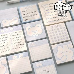 Sheets/simple And Cute Bear Calendar Notes DIY Spaper Periodical Book Memo N Times Posted School Office Supplie