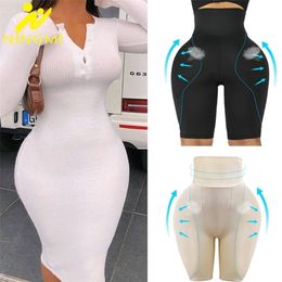 Womens Shapers NINGMI Butt Lifter Control Panties Body Shaper Fake Pad Foam Padded Hip Enhancer Underpants Female Shapewear Hip Up 220929
