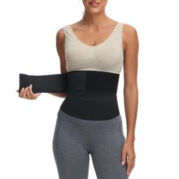 Womens Shapers Waist Trainer for Women Tummy Wrap Trimmer Belt Slimming Body Shaper Plus Size Invisible Support 220929