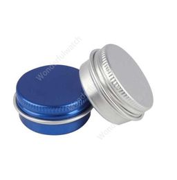 Packaging Bottles 10ml Metal Aluminium Bottle Tins Lip Balm Containers Empty Jars Screw Top Tin Cans White Gold Black 7320pcs DAW488