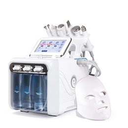 Professional 7 in 1 hydra diamond hydro microdermabrasion peeling facial beauty machine with led mask