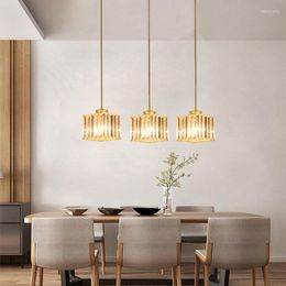 Pendant Lamps Luxury Modern Crystal Led Hanging Light Chandelier Lighting For Dining Room Stairs Nordic Lamp Bedroom Kitchen