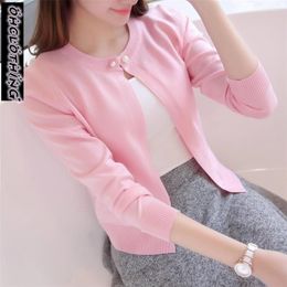 Women's Knits Tees Spring autumn sweater cardigan dress sunscreen shawl thin coat a long sleeved girl summer air conditioning 220929