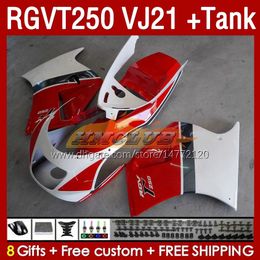 & Tank Fairings Kit For SUZUKI RGV250 VJ21 SAPC RGV-250CC RGVT-250 1988 1989 Bodyworks 159No.68 RGV-250 RGVT250 88 89 RGVT RGV 250CC 250 CC 88-89 Fairing Kit factory white