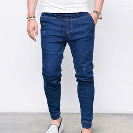 Men's Jeans Men's Men Denim Pencil Skinny Trousers Pants 2022 Plus Size Jogger Elastic Waist