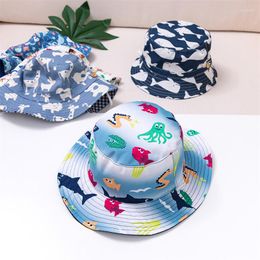 Hats Children Summer Print Caps For Kids Boys Girls Sun Baby Beach 6 Month To 8 Years Old