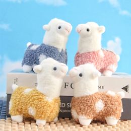 Lovely Alpaca Plush Toy Japanese Alpaca Soft Stuffed Cute Sheep Llama Animal Dolls Keychain Doll LA504