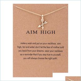Pendant Necklaces Aim High Crossing Arrows Reminder Pendant Necklaces Friends Forever Clavicle Short Necklace For Women Jewellery Gifts Dhaol