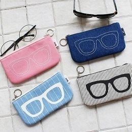 Storage Bags 1PC Zipper Eye Glasses Sunglasses Case Pouch Bag Box Protector Fashion Eyewear Accessories Travel