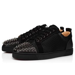 Luxus Marke Casual Schuhe Mode Schwarz Weiß Camo Grün Glitter Grau Rosa Männer Low Top Männer Frauen Spike Box Turnschuhe