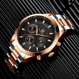 Wristwatches 2022 Relogio Masculino Men Watches Luxury Famous Top Brand Men's Fashion Casual Dress Watch Quartz