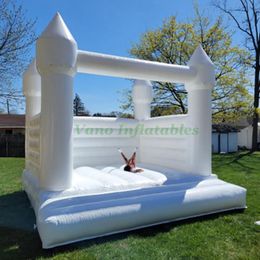 White Bounce House Wedding Inflatable Jumping Bouncer Bridal Bouncy Castle 10ft 13ft