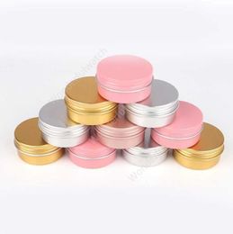 Metal Aluminium Bottle Tins Lip Balm Containers 50g Empty Jars Screw Top Tin Cans 576pcs DAW493