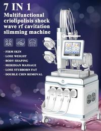 Professional cryo freezing slimming shock wave beauty machine cryolipolysis weight loss body shape 80k Cavitation RF skin tightening Muscle Pain Relief device