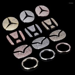 Interior Decorations 1pcs Suitable For A Variety Of Car Steering Wheel Decorative Stickers Diamond Ring Decoration