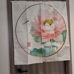 Curtain Chinese Lotus Doorway Partition Bedroom Hanging Kitchen Bathroom Feng Shui Japan Noren