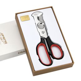 NEWEST Cigar scissors stainless steel metal cigar knife old-fashioned double-edged scissors handle cigar Punch