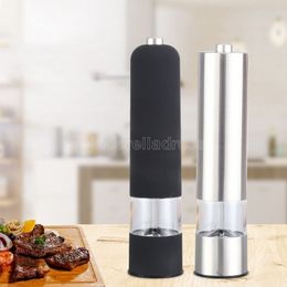 Electric Pepper Mills ABS Stainless Steel Salt Mill Muller Spice Sauce Grinder Pepper Grinders Without Batteries Kitchen Tools FY4656 B0929