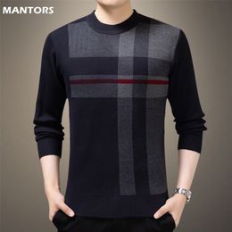 Mens Sweaters Autumn Winter Mens Sweater Knitting Pullovers Business Knitted Sweater Warm Men Jumper Slim Fit Casual Sweater Mens Clothing 220929