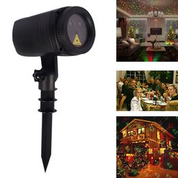 Christmas Moving Effect Projector Light RG Full Sky Star Laser Light Projector Waterproof Outdoor Garden Party Lights With RF Remote 3 Modes