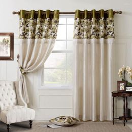 Curtain Chinese Style Flower Split Joint Curtains Bedroom Living Room Drapes Custom Made