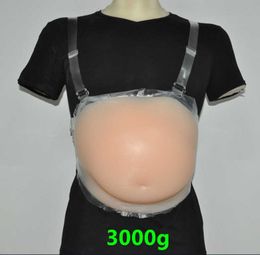 Outros acess￳rios de moda cruzam as mulheres gr￡vidas se vestem como beb￪s gordos performance de barriga falsa props gravidez 3000g 90 meses silicone 6uyz
