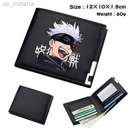 Wallets Japanese Anime Cartoon Wallet Jujutsu Kaisen Wallet Short Purse With Card Holder L220929